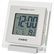 CASIO DQ-735-8JF Alarm Clock Silver Digital temperature calendar Express Mini size