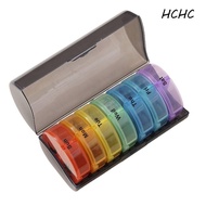 ELLSWORTH 7-Day Splitter Pill Organizer, 14-Grid Week Mark Vitamin Storage Case, Medicine Organizer 