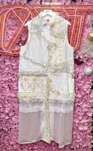 OTT獨一無二•Unique日系浪漫華麗貴族風婚紗晚裝背心外套連衣裙