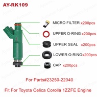 hot sale 200sets fuel injector repair kits for 23250-22040/23209-22040 for Toyota Corolla 1.8L 1ZZFE