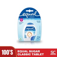 Equal Classic Sweetener Sugar Tablets 100'S