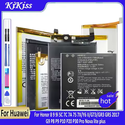HB366481ECW Battery For Huawei Ascend P8 P9 P10 P20 P30 Pro Nova lite plus for Honor 8 9 9i 5C 7C 7A