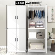 ❋Finsso  Multi Usage 2 Door  4 Door Wooden Wardrobe  almari baju budak  Almari Baju Shoe Cabinet Kitchen Cabinet✡