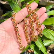 Rantai Tangan Emas Suasa Buah Hati Gold Plated Love Pendent Bracelet