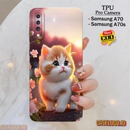 Casing Latest Samsung A70 / A70S - Fashion Cat Case - Samsung A70 Case / A70S - Soft Case Samsung A7