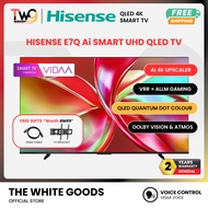 [FREE SHIPPING + 2 GIFT] Hisense 70" / 65" / 55"  120 HRR 4K Quantum DOT QLED SMART TV E7Q Q6Q