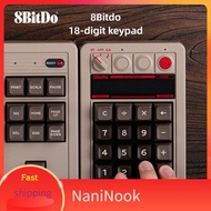 NaniNook  8Bitdo Retro18 Wireless Numeric Keyboard Calculator 2 in 1 Retro Style Led Display Gift