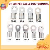 1PCS OT25-6 ~ OT50-10 COPPER CABLE LUG TERMINAL CRIMP WIRE CABLE SOLAR BATTERY CONNECTOR