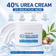 40% Urea Cream With 2% Salicylic Acid 120g, Foot & Body Moisturizing Cream With Vitamin E, Shea Butt