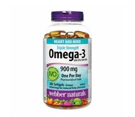 [加拿大直送] webber naturals 三倍強度 Omega-3（900 毫克 EPA/DHA）200 粒軟膠囊