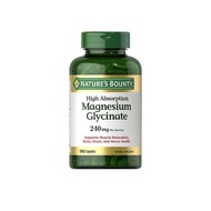 Muscle & Nerve Helper Nature’s Bounty High Absorption Magnesium Glycinate 240mg 120 Capsules Value‑P