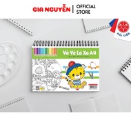 Gia Nguyễn -  HẢI TIẾN Vở Vẽ A4 - Gáy Lò xo Lốc 5 quyển