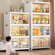 【SG Stock】Foldable Cabinet Drawer Magnetic Door Stackable Storage Box Home Wardrobe Organizer Clothi
