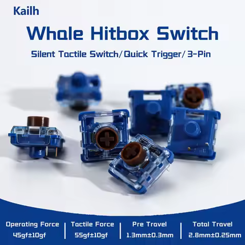 Kailh Hitbox Switch Silent Tactile MINI Low Profile Deep Sea Whale Swithes For RGB Gaming Mechanical