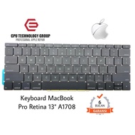 MacBook Pro Retina 13" A1708 Keyboard.