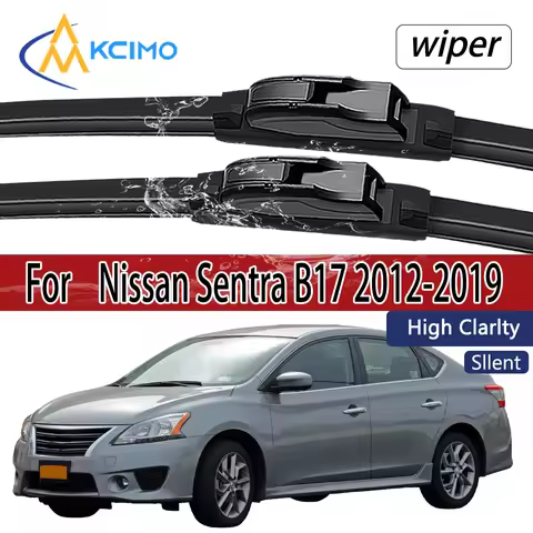 For Nissan Sentra B17 2012-2019 Front Windshield Wiper Blades 2pcs Windscreen Window Accessories