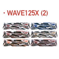 Stiker sticker body stripe cover set (2) honda wave 125x wave125x ultimo sticker stripe