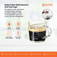 Espresso 70 Shot Glass Espresso Coffee Shot Glass Measuring Glass Handle