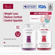 【Official】【1+1】Calm Slimming Duo—Unichi Apple Cider Vinegar Gummy 60 Gummies & Nutrition Ashwagandha