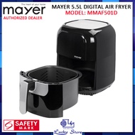 MAYER MMAF501D 5.5L DIGITAL XL AIR FRYER, 1 YEAR WARRANTY