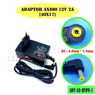AXIOO SLIMBOOK CHARGER ADAPTOR HYPE 1 HYPE 10 SERIES 12.0V 2.0A 24.0W JACK 4.0 x 1.7 CAS AXIO