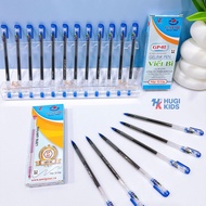 Hộp 12 Cây Bút Bi Mực Gel Gstar GP-02 Ngòi Kim Nét Nhỏ 0.5mm chuyên rèn chữ đẹp cho bé