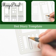 MagiDeal 3-piece Journal Template Design Tool, Task to-do Lists, Craft Tool, Goals