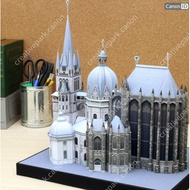 Katedral Aachen Germany papercraft miniature history of world heritage diy handicrafts educational t