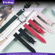 Apply To CHOPARD HAPPY SPORT, 15mm/18mm Fluoroelastomer Watch Strap For Women's 5-Diamond/7-Diamond 