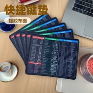 Mouse Pad Office Shortcut Key cad Commonly Used Precision Seaming Small Size Advertising Pad Mouse P
