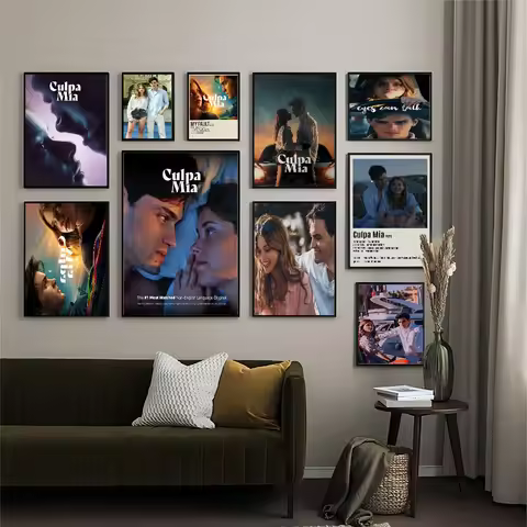 My Fault Culpa Mia 2023 Movie Classic Anime Poster Waterproof Paper Sticker Coffee House Bar Room Wa