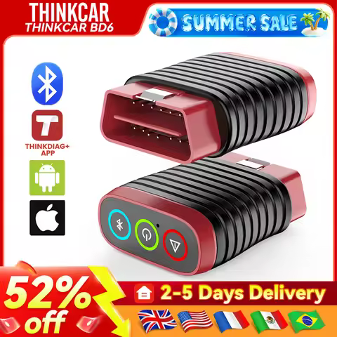 THINKCAR BD6 Auto obd2 Scanner All System Diagnostic Tool for iOS&Android, 5 Reset Service Code Read