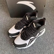 Anta Mens Basketball Shoes Winter Warm Thickened Long Fur Lined Sports Sneakers Comfortable Breathab