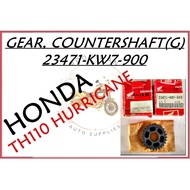 HONDA TH110 HURRICANE JAPAN ORIGINAL GEAR, COUNTERSHAFT [Part Number :- 23471-KW7-900]
