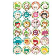 96pcs cute sticker (children sticker, sticker comel)