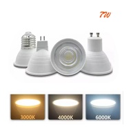 Ranpo LED COB Spotlight E27 E14 GU10 GU5.3 MR16 B15 E12 7W Dimmable LED Bulb 220V 240V Aluminum High Quality Super Bright led Bulb Cool White/Neutral White/Warm White