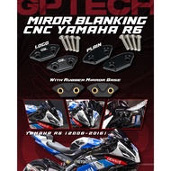 GPTECH MIRROR BLANK Yamaha R6 REARVIEW MIRRORS CAPS FOR Yamaha YZF-R6 2008-2016