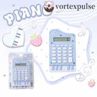 VORTEXPULSE Mini Calculator, Lightweight Portable Piano Shape Calculator, Mini Pink Musical Note Pri
