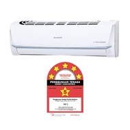 SHARP 1.0HP INVERTER J-TECH R32 5 STARS ENERGY SAVING AIRCOND + INSTALLATION SERVICE