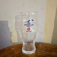 經典日本Suntory the premium malt's 三德利啤酒杯