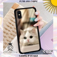 hp IP XS MAX Casing Motif [GMBRCAT] Fashion Cute New Hardcase Softcase Aesthetic Premium Glossy Sili