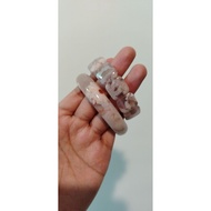 sakura agate bangle crystal bracelet