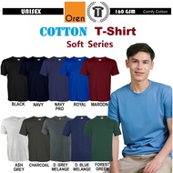 【COMFY】COTTON T-Shirt Round Neck CT5178/CT5101/Black CT5102/CT5106/CT5176/CT5175 CT51 Oren Sport