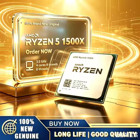 AMD Ryzen 5 1500X Original Brand New AM4 Desktop Processor YD150XBBM4GAE 4 Core 8 Thread 3.5GHz 16MB