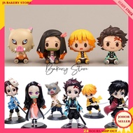 【JS Bakery Store】Kimetsu no Yaiba Cake Topper Cake Decoration 鬼灭之刃蛋糕装饰摆件 灶门祢豆子Q版创意卡通动漫生日烘焙摆件