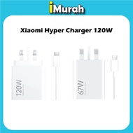 Xiaomi Hyper Charger 120W Combo Set | Xiaomi Charger 67W Combo Set = 1 Tahun Jaminan = Mi Malaysia W