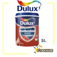 5L Dulux Paint Weathershield Roof ICI Roofshield Reflect Heat Cat Atap Genting Cat Rumah