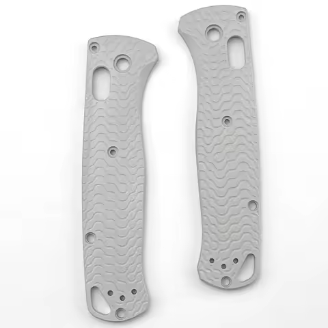 1Pair Handle Patches Aluminum Alloy DIY Grips No-slip Scales Decor for Benchmade Bugout 535 Replacem