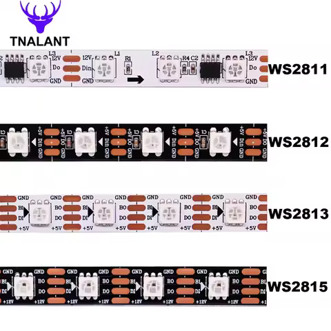 WS2812B WS2811 WS2815 WS2813 RGBIC LED Strip WS2812 30/60/144Pixels/Leds/m Individually Addressable 