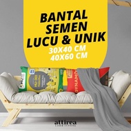 losttoys Bantal Semen Lucu dan Unik 2 Sisi Full Print